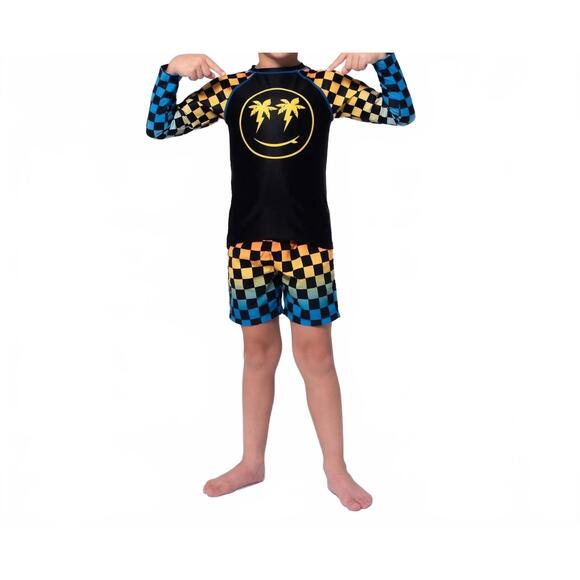 APPAMAN Other - NEW APPAMAN happy surfing rash guard in gradient checkerboard